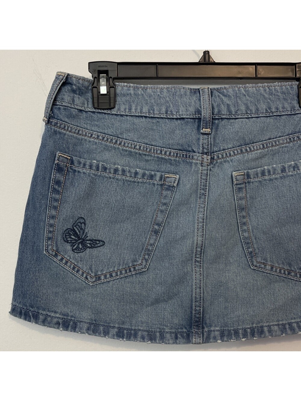 Hollister Womens Size 2 / w26 Denim Jean Mini Skirt W/Built In Shorts NWT! A5088 - Picture 7 of 8